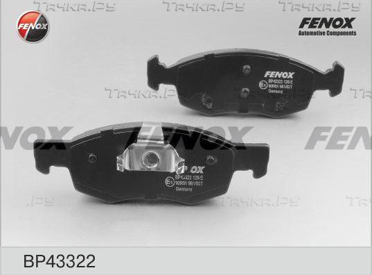 Тормозные колодки Fenox передние для Renault Logan I 2004-2015. Артикул BP43322