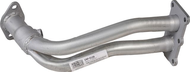 Глушитель (труба приемная) Trialli (алюминий / сталь) передний для ВАЗ 2110 1995-2010. Артикул ERP 0126