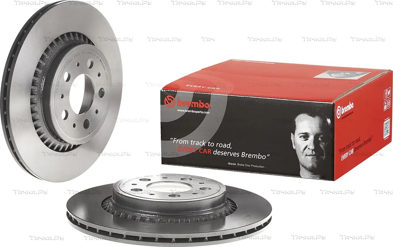 Тормозной диск Brembo UV Coated задний для Volvo XC90 I 2002-2014. Артикул 09.9827.11