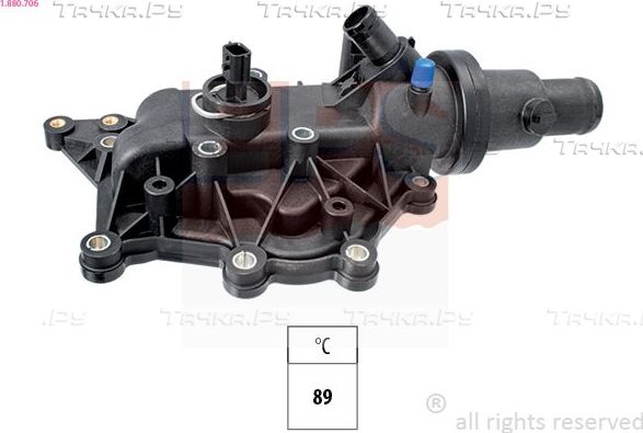 Термостат EPS Made in Italy - OE Equivalent для Renault Clio V 2008-2026. Артикул 1.880.706