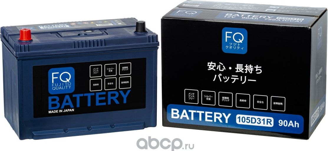 Аккумуляторная батарея BLUE ENERGY 105D31R 90Ah 750A 303x172x200 полярность R-Пр (FQ). Артикул 105D31R