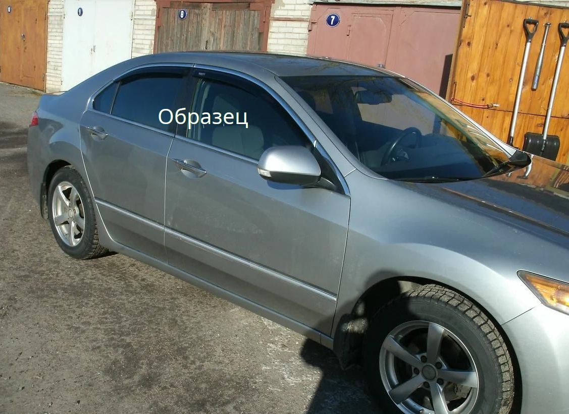 Дефлекторы V-Star для окон (с хром. молдингом) Honda Accord X 2017-2026. Артикул CHR17117