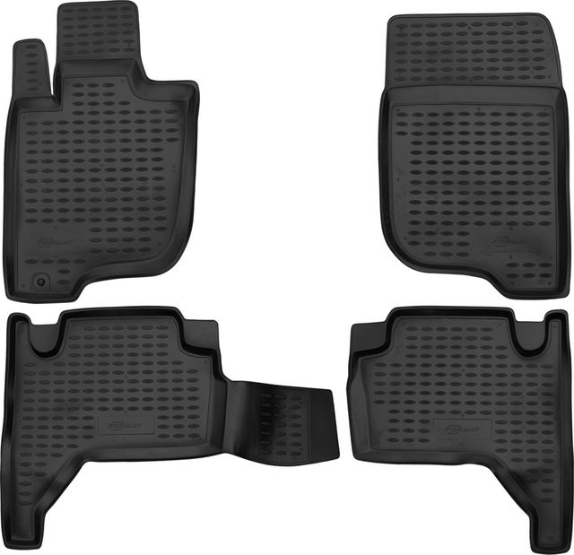 Коврики Format c повышенной износостойкостью для салона Mitsubishi L200 IV 2005-2015. Артикул FORMAT.35.15.210