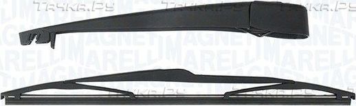 Поводок (рычаг) и щетка стеклоочистителя (дворника) Magneti Marelli. Артикул 000723180152
