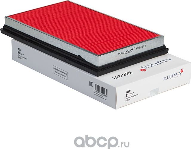 Фильтр воздушный KUB243 KUJIWA 16546V0100 NISSAN Kujiwa. Артикул KUB243