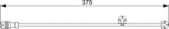 Датчик износа тормозных колодок  Bosch. Артикул 1 987 473 024