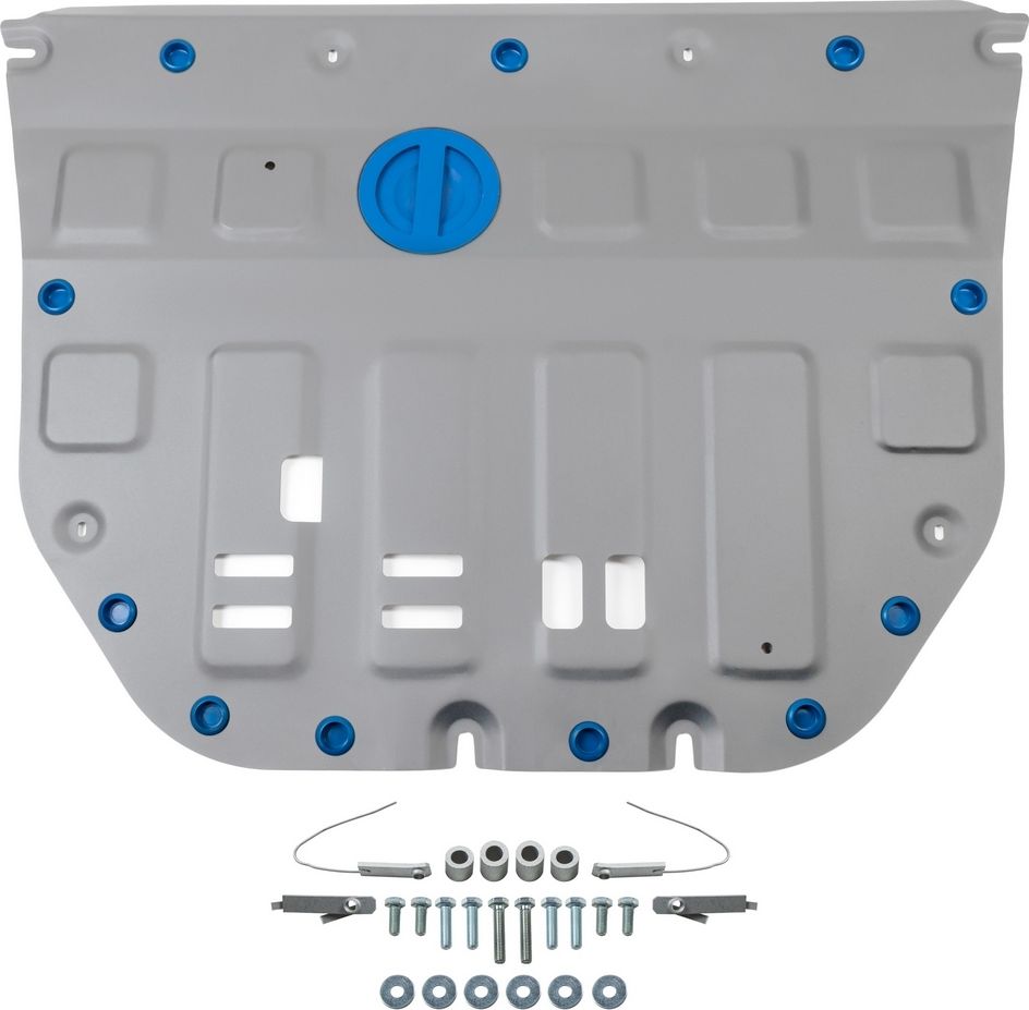 Защита алюминиевая Rival для картера и КПП GAC GS8 II 2023-2026. Артикул 333.3403.1