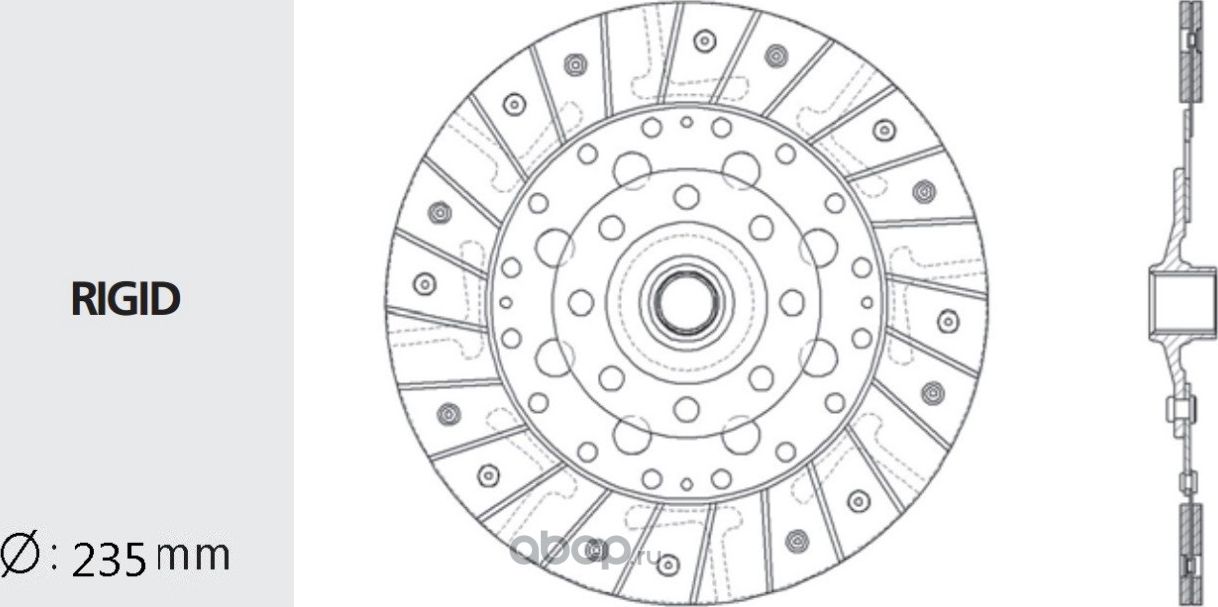 Диск сцепления (Valeo) Valeo. Артикул DW54