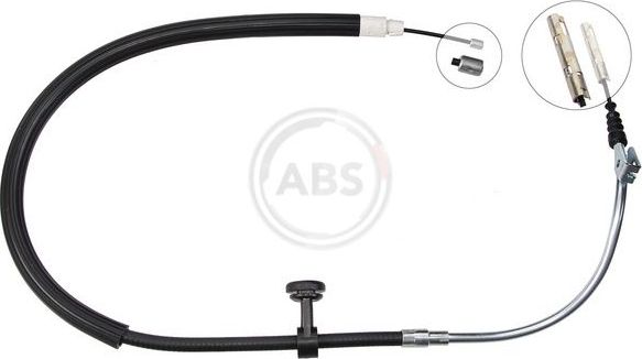 Трос ручника (тросик ручного тормоза) ABS для Mercedes-Benz GLK-Класс I (X204) 2008-2015. Артикул K18907