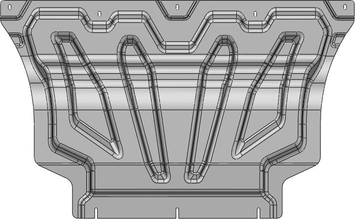 Защита композитная АВС-Дизайн для электродвигателя Voyah Free 4WD (электро, гибрид) 2021-2026. Артикул 49.03k