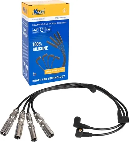 Провода высоковольтные VAG A3/OCTAVIA/GOLF 4 00 (Kraft) Kraft. Артикул KT042410