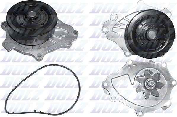 Помпа (водяной насос) Dolz для Toyota Corolla E140, E150 2006-2014. Артикул T231