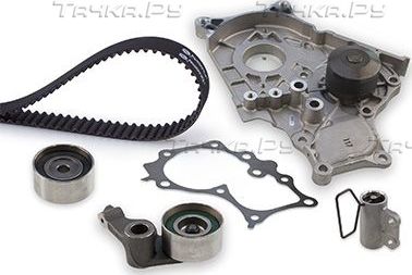 Помпа (водяной насос) с комплектом ремня ГРМ Gates PowerGrip® для Toyota RAV4 II (XA20) 2001-2005. Артикул KP25562XS-1