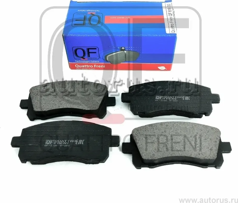 Колодки тормозные дисковые передние к-т без датчика износа (Quattro Freni). Артикул qf61600