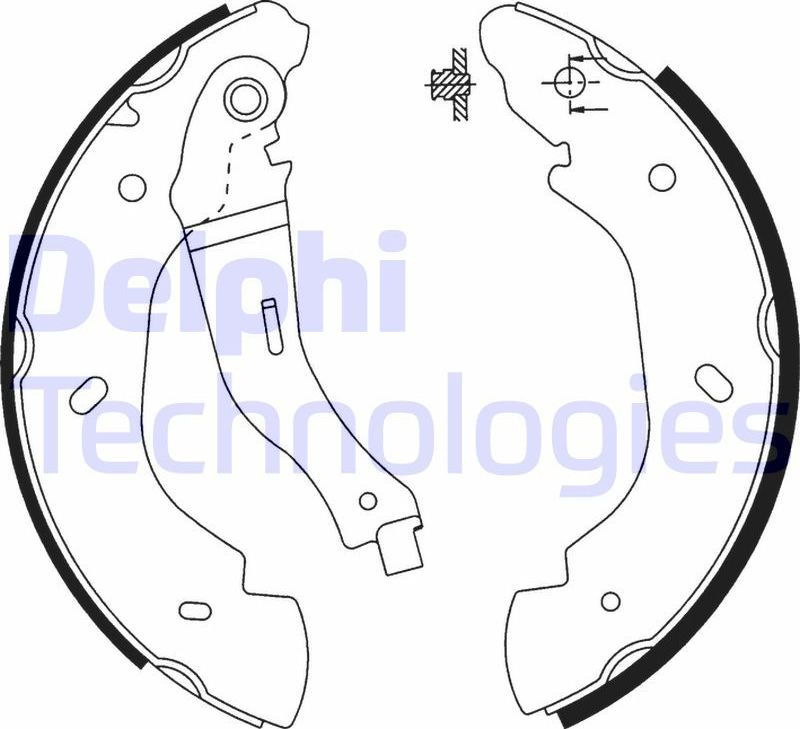 Тормозные колодки Delphi. Артикул LS1915