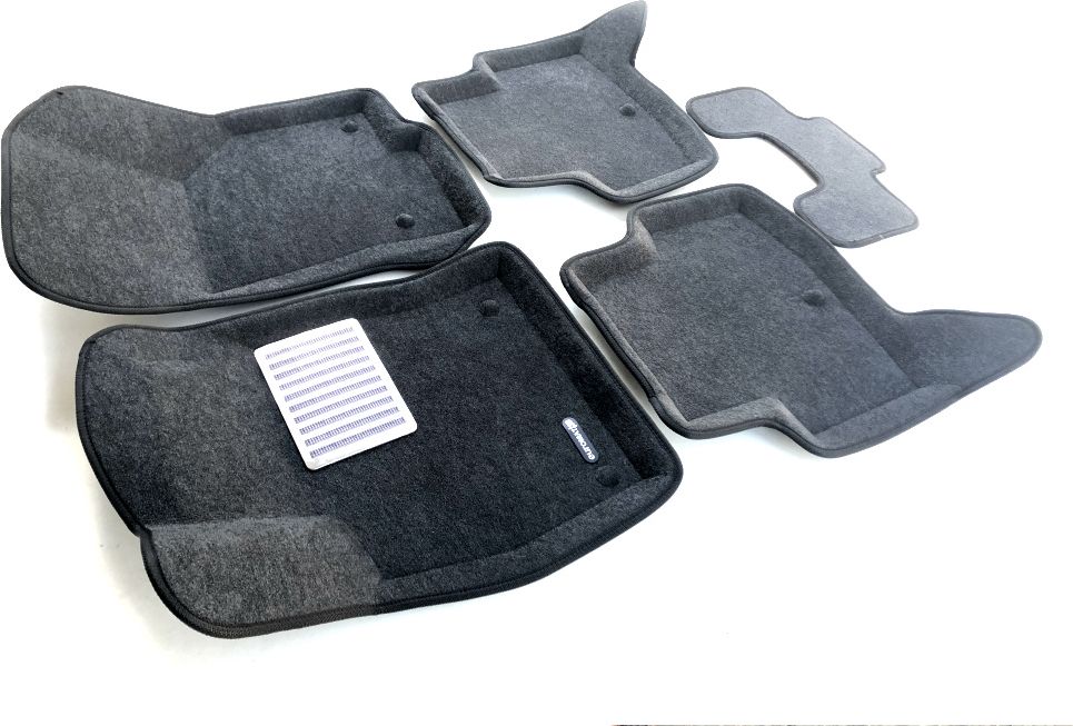 Коврики текстильные Euromat 3D Lux для салона Audi A3 2013-2026 Темно-серые. Артикул EM3D-004507G