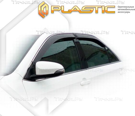 Дефлекторы СА Пластик для окон (Classic полупрозрачный) Toyota Camry 2014-2026. Артикул 2010030310572