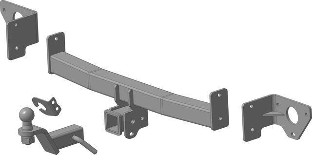 Фаркоп Трейлер под американский квадрат для GAC GS8 II 2023-2026. Артикул 7930