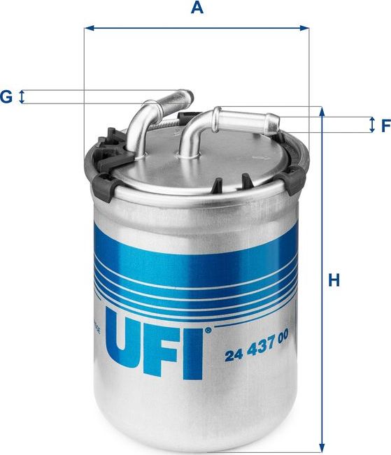 Топливный фильтр UFI. Артикул 24.437.00