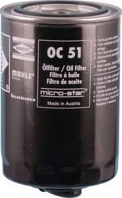 Масляный фильтр Mahle-Knecht для Audi 80 IV (B3) 1986-1991. Артикул OC 51 OF