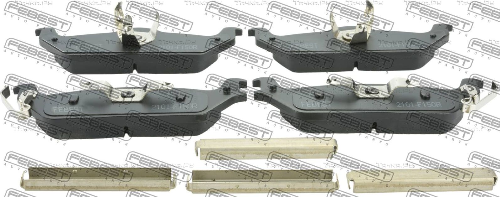 Тормозные колодки Febest задние для Ford F-150 XI 2003-2008. Артикул 2101-F150R