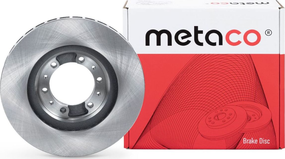 Диск тормозной передний вентилируемый (Metaco). Артикул 3050121