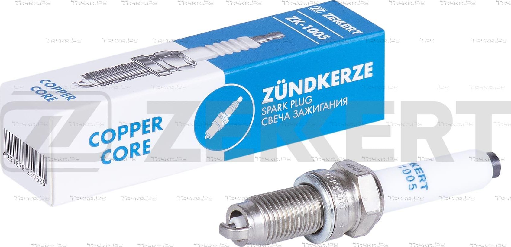 Свеча зажигания Zekkert для SEAT Mii 2011-2019. Артикул ZK-1005