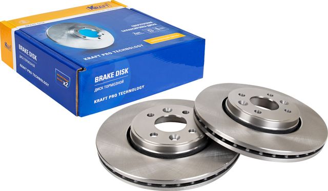 Диск тормозной передний (Kraft). Артикул KT016072