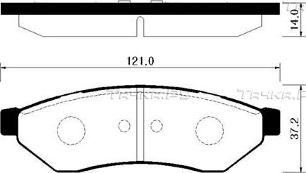 Тормозные колодки HSB задние для Chevrolet Epica I 2005-2006. Артикул HP2018