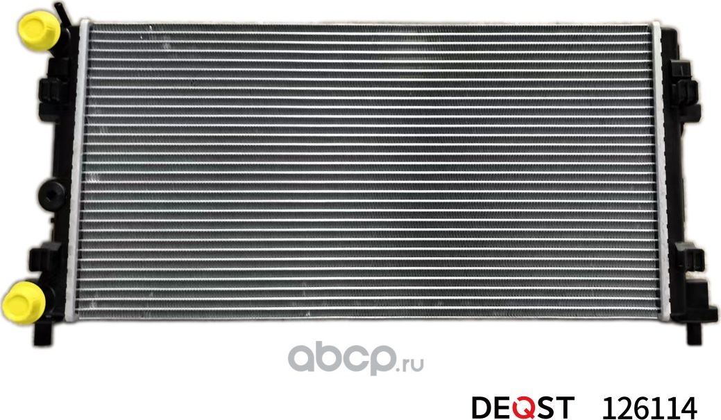 Радиатор системы охлаждения SKODA  FABIA 09-, RAPID 12- / VW  POLO SEDAN 11- / A (Deqst). Артикул 126114