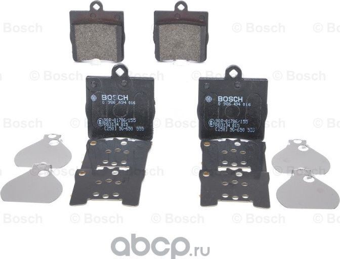 Колодки тормозные дисковые задн CHRYSLER  CROSSFIRE 3.2 03-07, CROSSFIRE Roadste (Bosch). Артикул 986494016