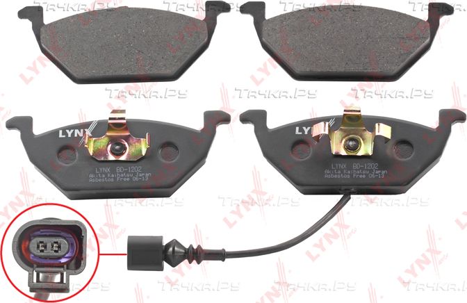 Тормозные колодки LYNXauto передние для SEAT Leon II 2005-2013. Артикул BD-1202