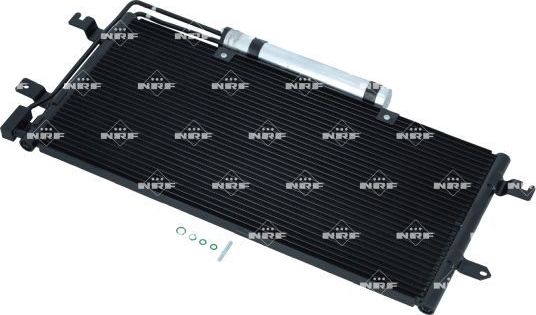 Радиатор кондиционера (конденсатор) NRF (алюминий). Артикул 35438