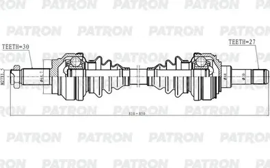 Полуось (Patron). Артикул PDS0599