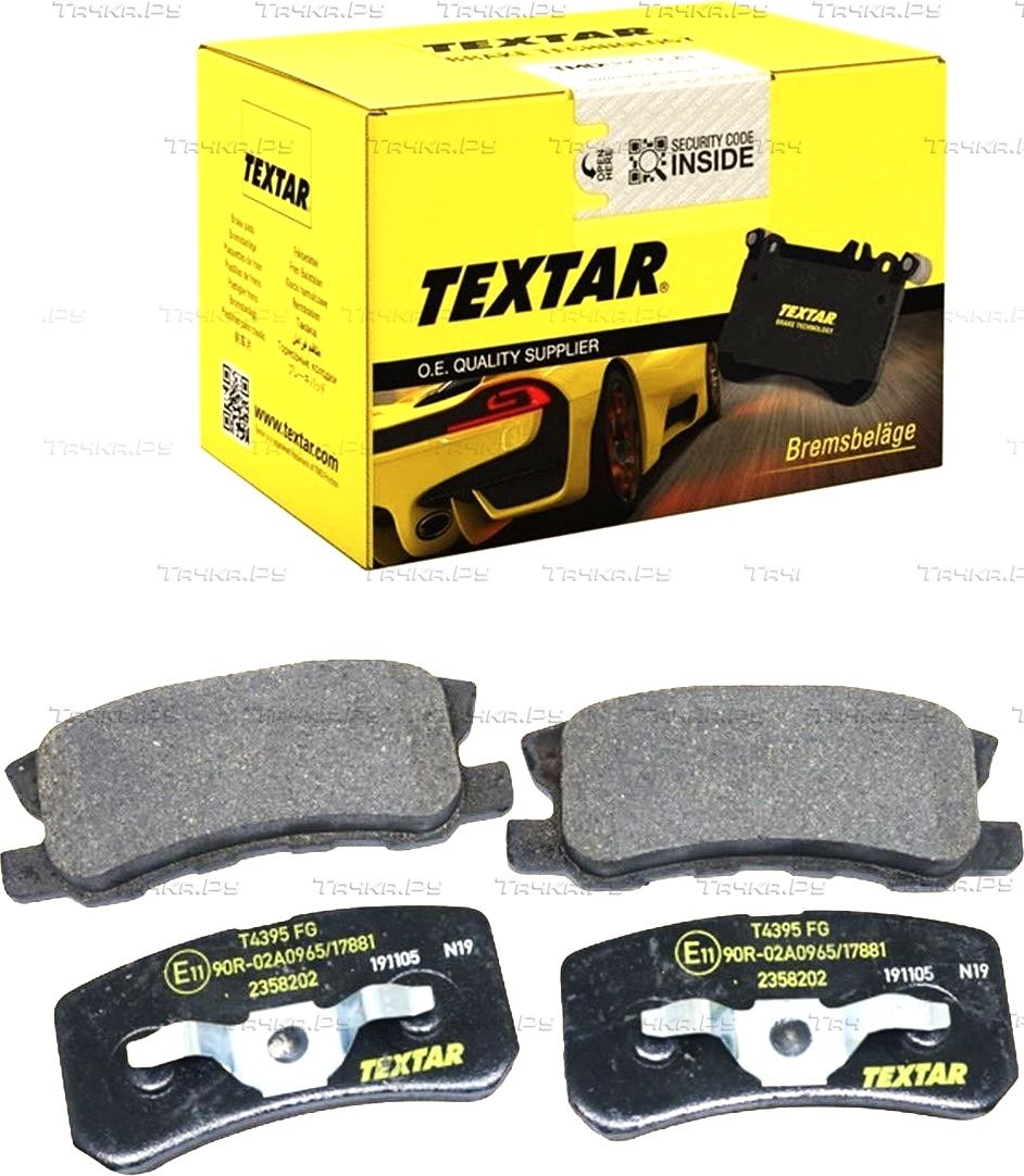 Тормозные колодки Textar задние для Mitsubishi Pajero II 1999-2000. Артикул 2358202
