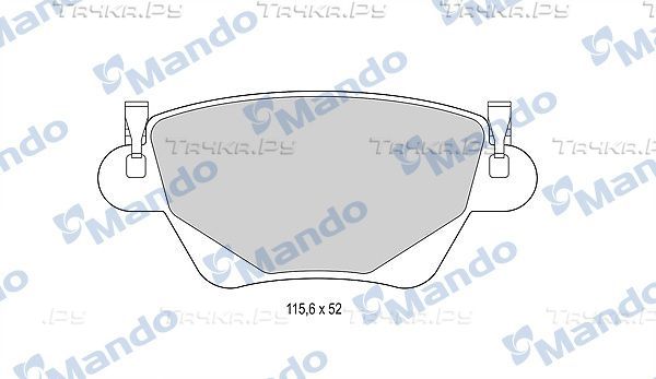 Тормозные колодки Mando. Артикул MBF015152