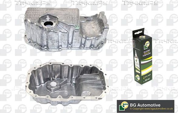 Масляный поддон картера двигателя BGA для Skoda Octavia A5 2004-2008. Артикул SP0115