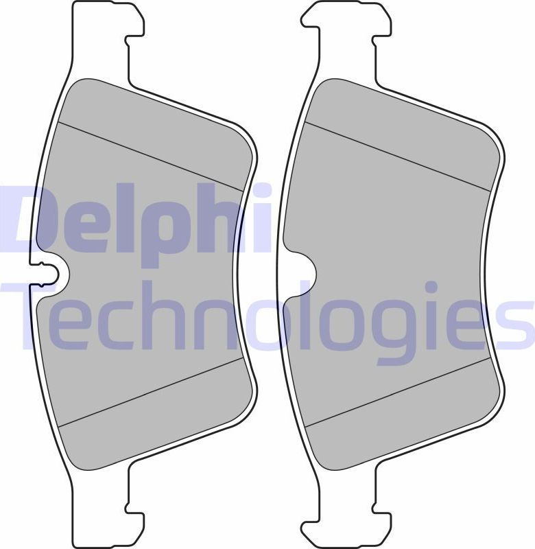 Тормозные колодки Delphi (Low-Metallic). Артикул LP2139