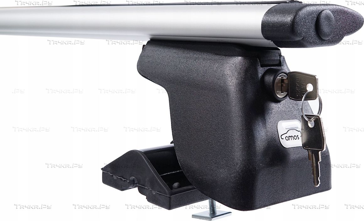Багажник на крышу Amos Dromader Plus на Т-профиль для Chrysler Town & Country IV 5-дв. 2004-2007 (Крыловидные дуги). Артикул D-T-a1.4-plus