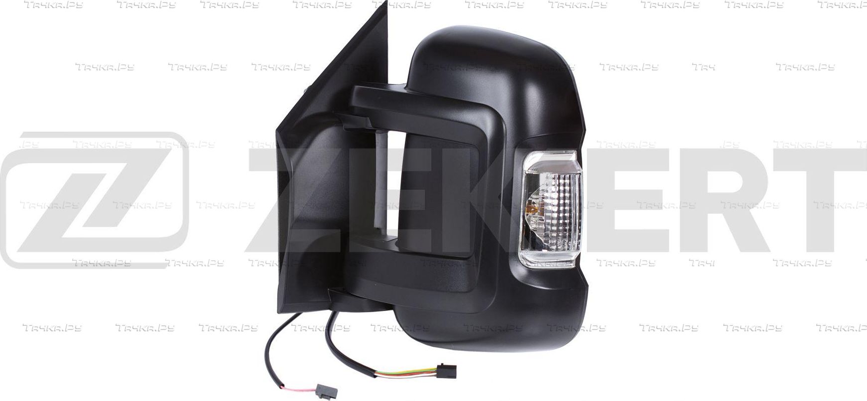 Зеркало боковое (в сборе) Zekkert левое для Peugeot Boxer III 2006-2026. Артикул SP-4178