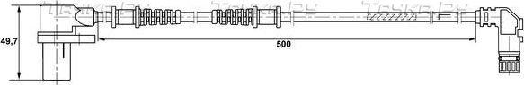 Датчик ABS Bosch передний правый для Mercedes-Benz CLK-Класс I (C208, A208) 1997-2002. Артикул 0 265 006 264