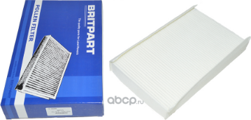 Фильтр салона D3 и 4, RRS 2005-2009, 2010м.г. (неугольный). Britpart. Артикул JKR500010