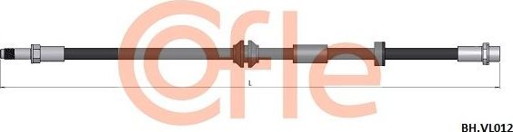Тормозной шланг Cofle задний для Volvo C30 I 2006-2012. Артикул 92.BH.VL012
