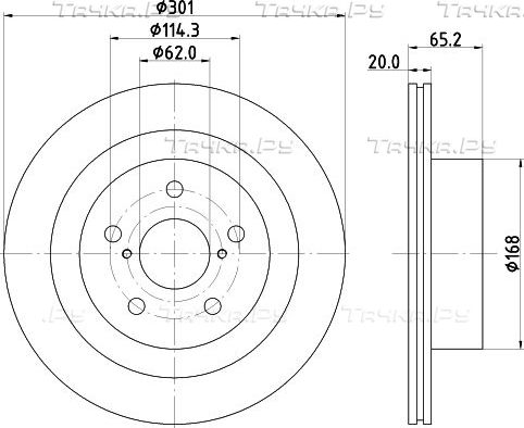 Тормозной диск Nisshinbo. Артикул ND1139K