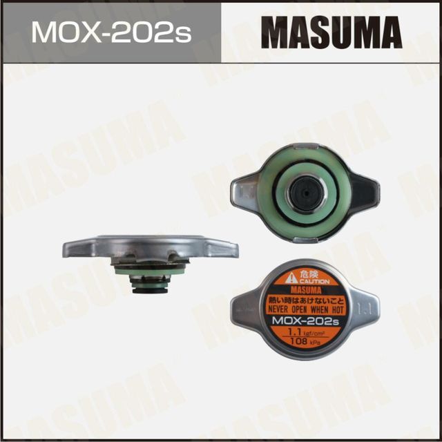 Крышка радиатора MASUMA (NGK-P561, TAMA-RC13, FUT.-R126) 1.1 kg/cm2 (силиконовая. Артикул MOX202S