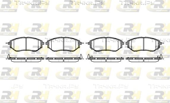 Тормозные колодки RoadHouse передние для Subaru Outback V 2014-2019. Артикул 21137.02
