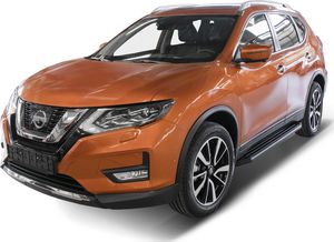 Пороги алюминиевые Rival Premium-Black для Nissan X-Trail T32 2015-2018. Артикул A173ALB.4113.1