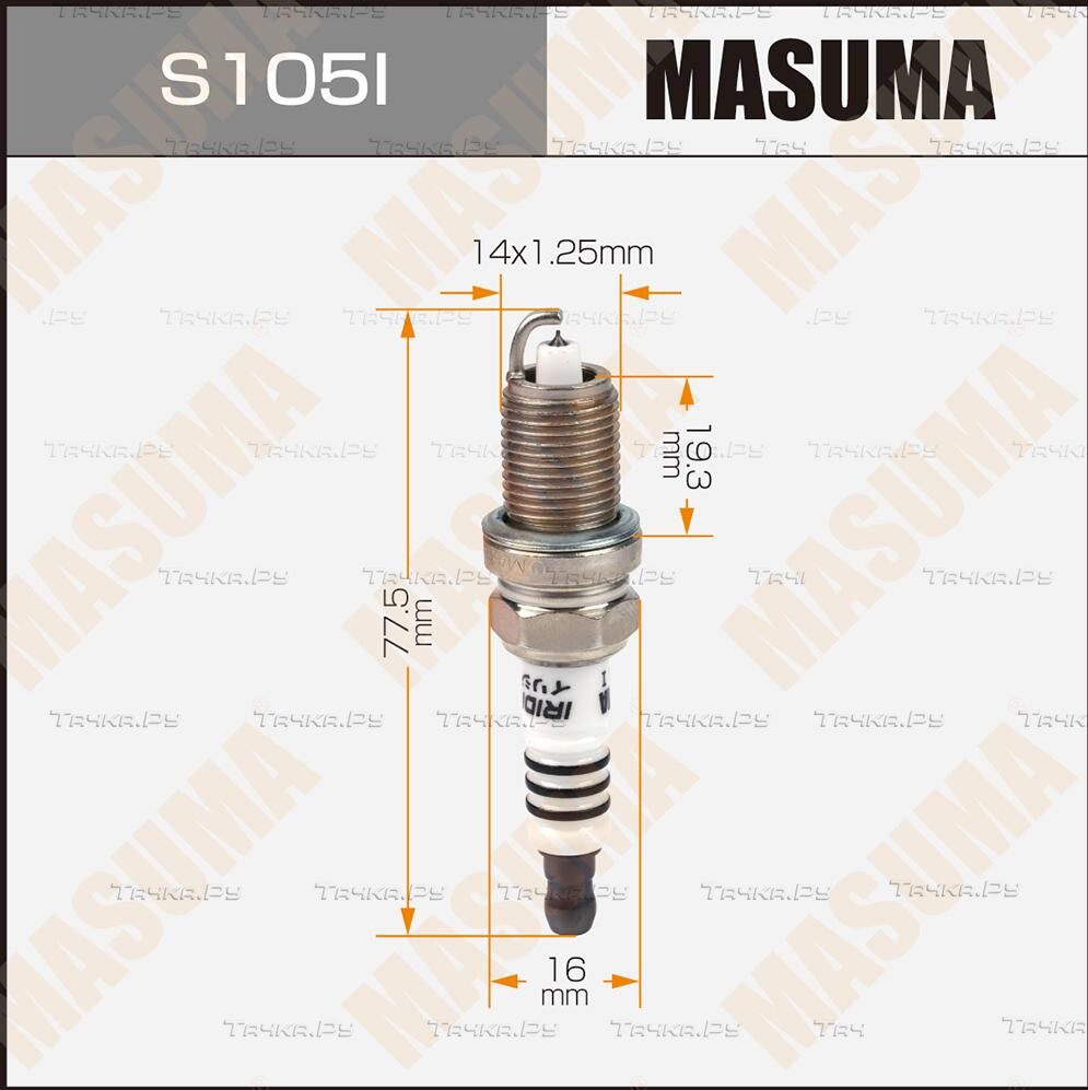 Свеча зажигания Masuma для Opel Astra H 2006-2014. Артикул S105I