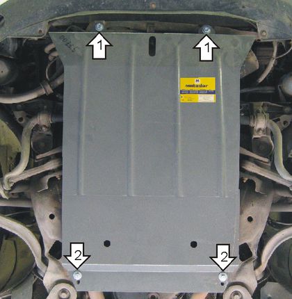 Защита Мотодор для картера и КПП Audi A4 B7 седан, универсал 2002-2007. Артикул 02713