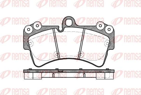 Тормозные колодки Remsa. Артикул 0995.00
